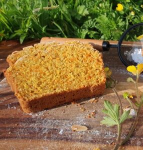 Orangen-Karottenkuchen Stückchen